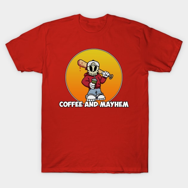 Coffee and Mayhem T-Shirt by Turnbolt